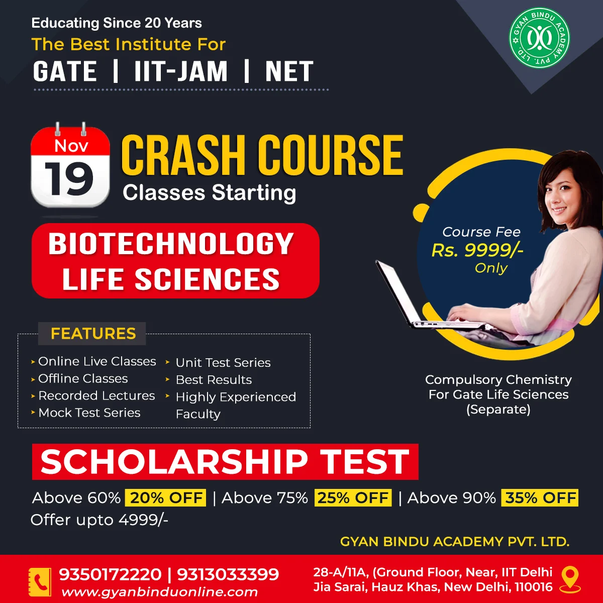 Best online coaching for CSIR Net Life sciences